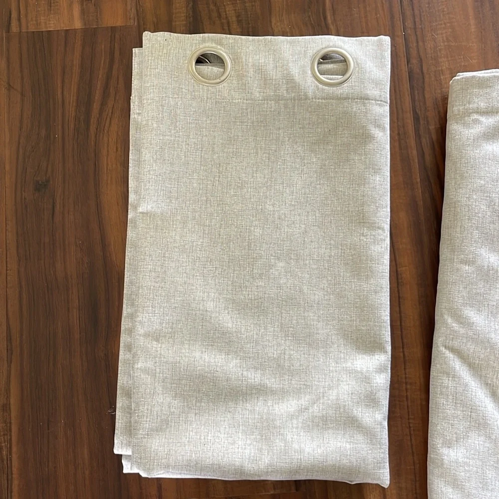 Cream Grommet Blackout Curtains